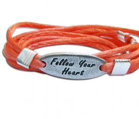 Silver Friendship wrap bracelet - SALE