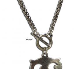 Silver Owl pendant chain necklace for good luck - SALE